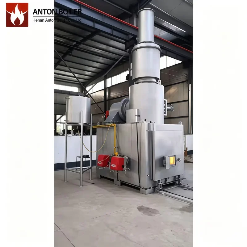 J ANTON BOILER Industrial Incinerator Negative Pressure Fully Sealed 3-Chamber Gasification Design Energy Saving & High 5