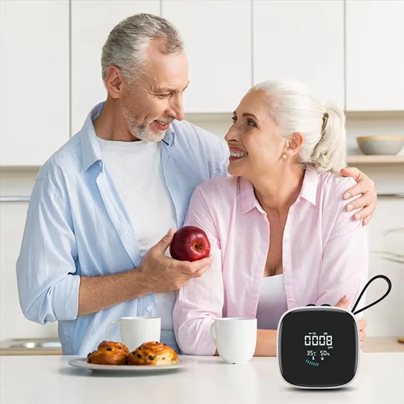 A99E-Temperature Humidity Tester Portable CO Detector Carbon Monoxide Tester Multifunctional Air Quality Detector