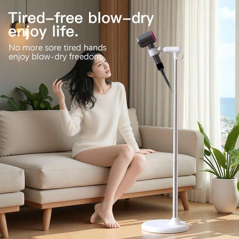 floor-standing-hair-dryer-stand-for-lazy-person-adjustable-height-non-slip-base-durable-plastic-and-metal-storage-for-bathrooms