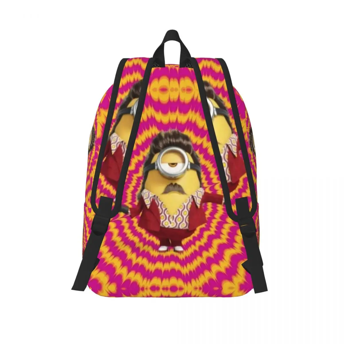 Custom 3D Print M-Minions Canvas Backpacks for Girls Boys School College Travel Bags Women Men Bookbag Fits 15 Inch Laptop image 3