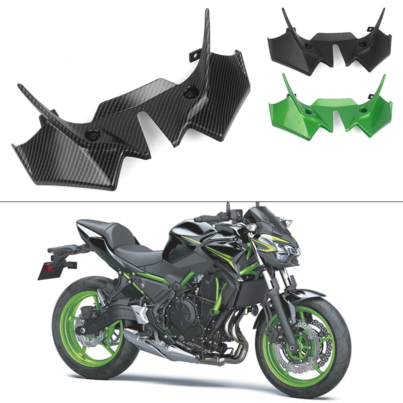 2024 New Z650 Motorcycle Naked Front Spoiler Winglet Aerodynamic Wing Kit Spoiler Z-650 Fit For Kawasaki Z 650 2021 2022 2023