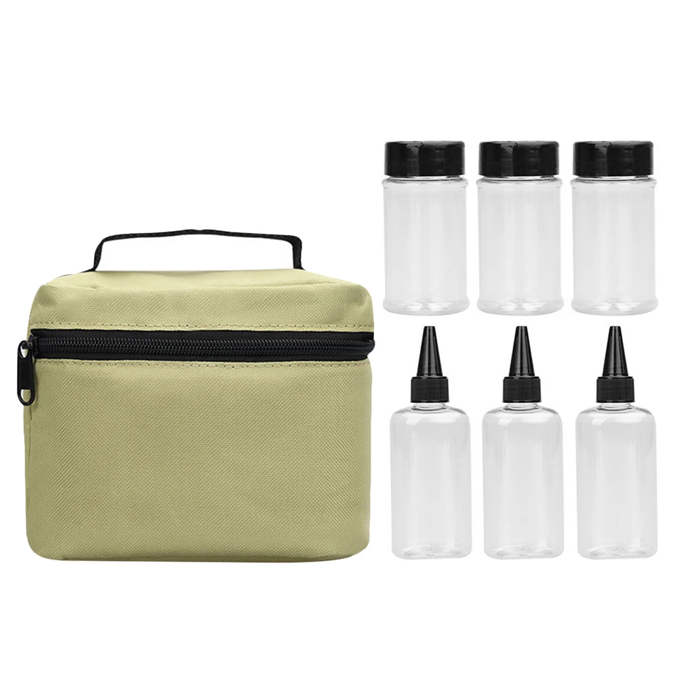 

Spice Jar Storage Bag Seasoning Bottles Holder PET Oxford Cloth Multifunctional Outdoor Camping Salt Pepper Containers Portable