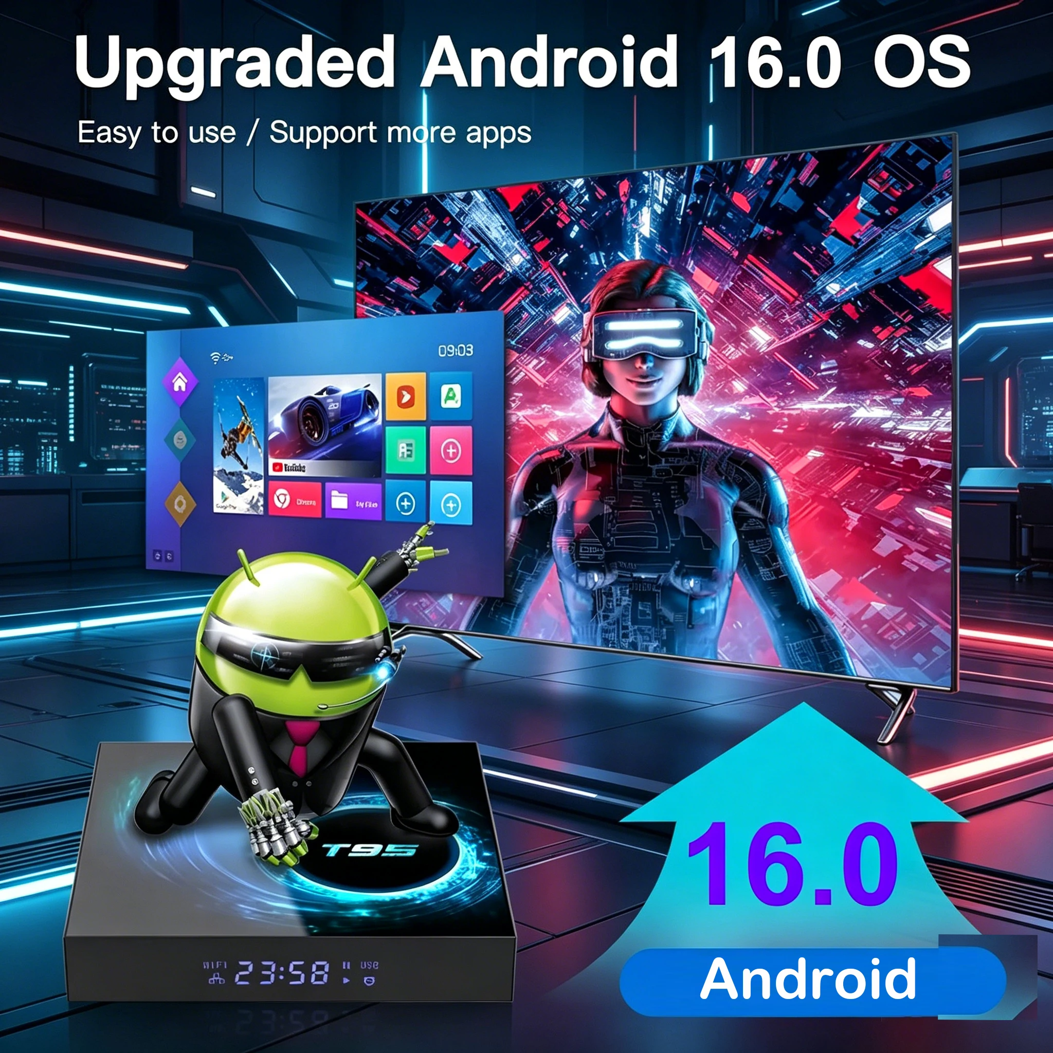 Boîtier TV intelligent Android - Home Cinema Youtube avis et prix