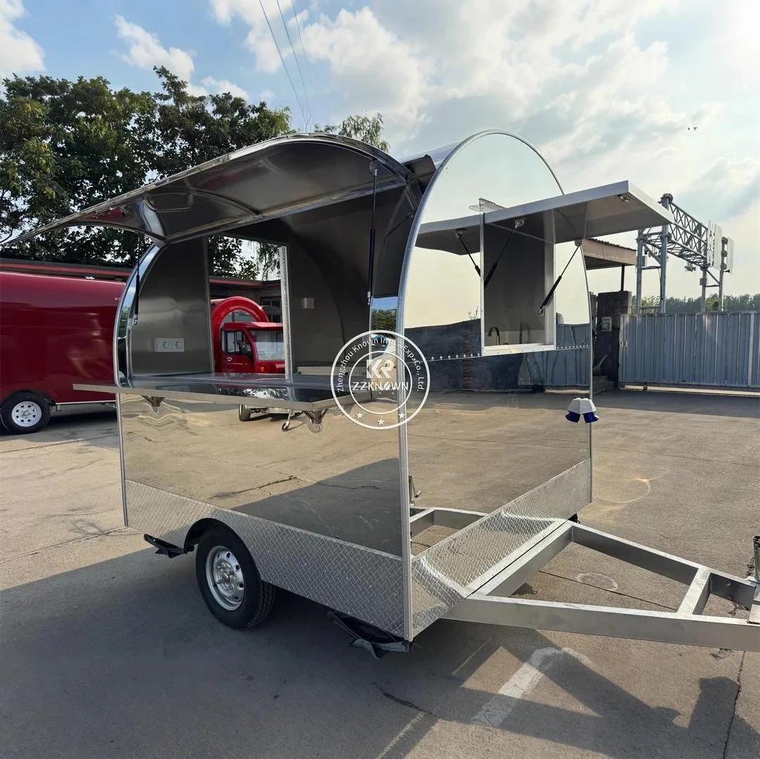 

Mobile Kitchen Caravan Food Trailer Fully Equipped Concession Food Truck Hot Dog Mobile Ice Cream Trailers Fully Equipped