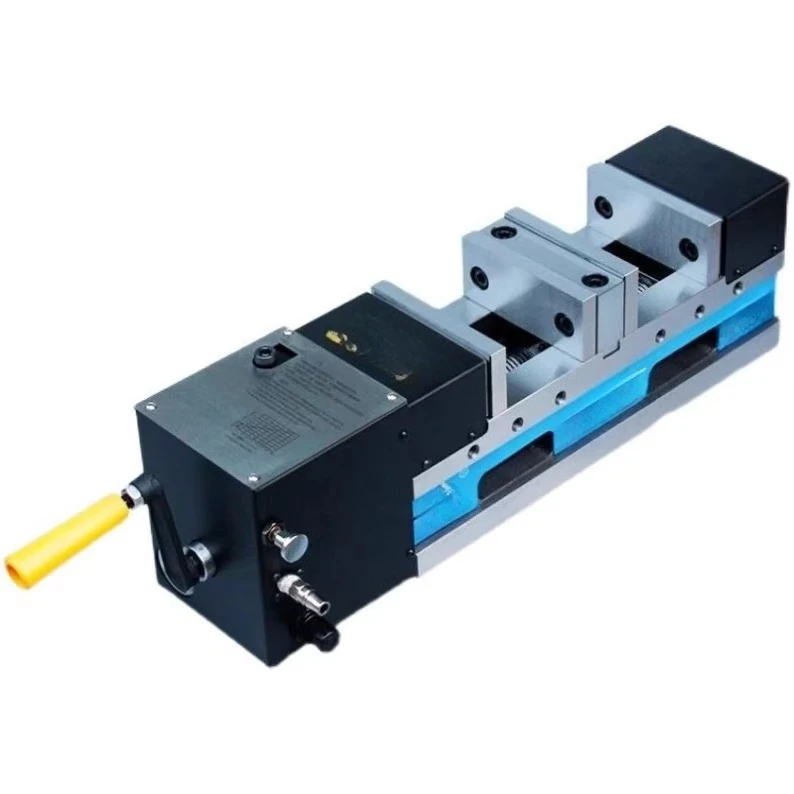 Mesin Vise Hidrolik Pneumatik 5-inci 6-inci dengan Saklar Ganda untuk Mesin CNC, Vise Hidrolik Berat dengan Gaya Ganda