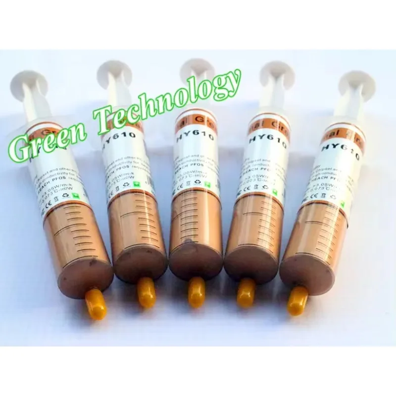 pa 5PCS  Gold Thermal Grease Heatsink Compound Paste For CPU GPU VGA  Best cooling effect