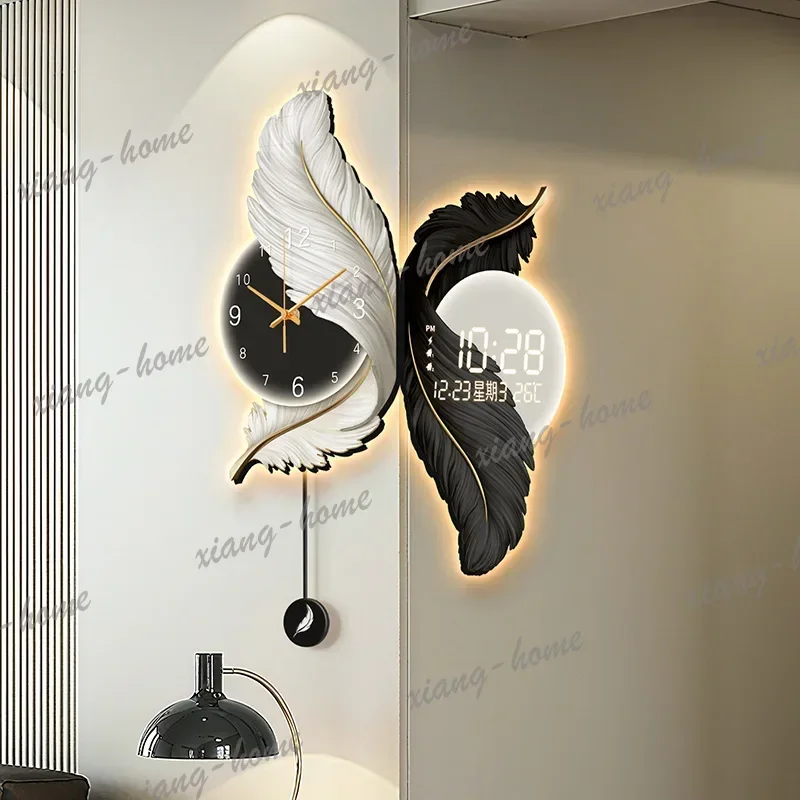 PG Xenomorph Bedrooms Clock Wall Cute Interior Art Mural Design Creative Wall Watch Fashion Silent Reloj Pared Room Decorations