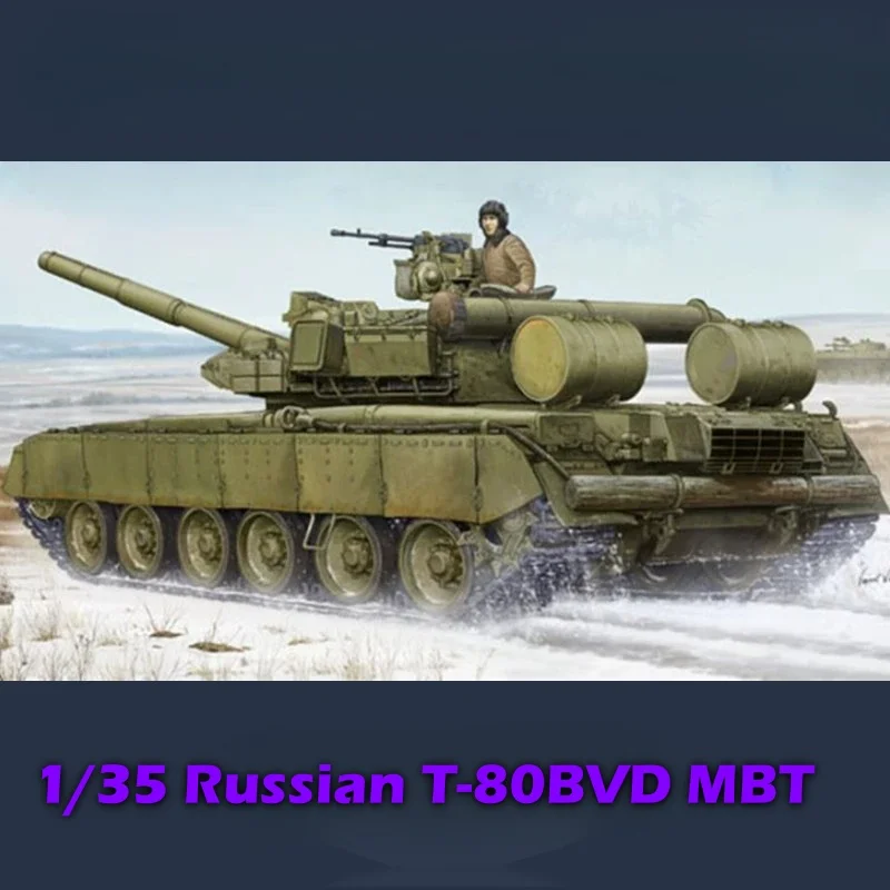 

TRUMPETER 1/35 Russian T-80BVD MBT Plastic Assembly Puzzle Model