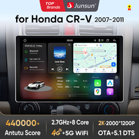 Junsun V3 Plus 2K Android 13 Wireless CarPlay Android Auto Car Intelligent Systems  for Honda CR-V 3 RE CRV 2007-2011 Autoradio