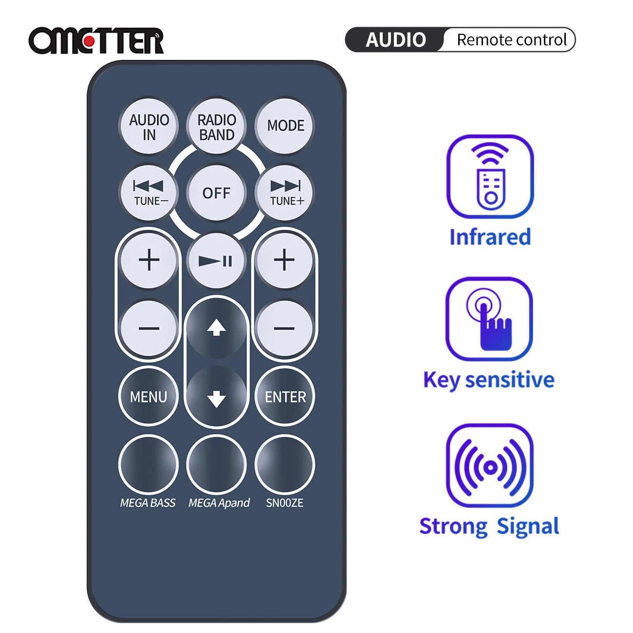 Original RMT-CDS11IP Remote Control For Sony Personal Audio Docking System ICF-DS11IP