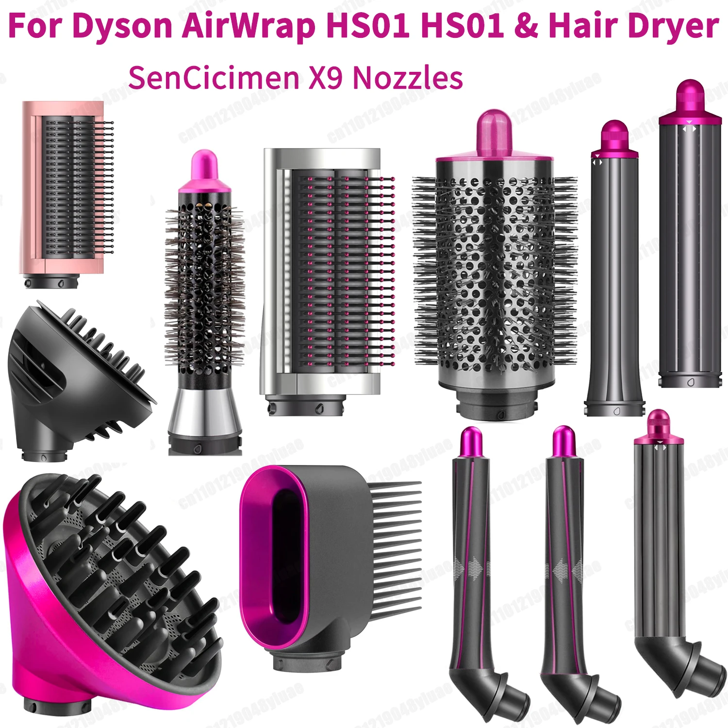 فوهة مصفف الشعر لدايسون Airwrap HS01/05 SencimenX9 ملحقات مجفف الشعر متعدد السيارات فوهة تجعيد الشعر لمجفف دايسون HD