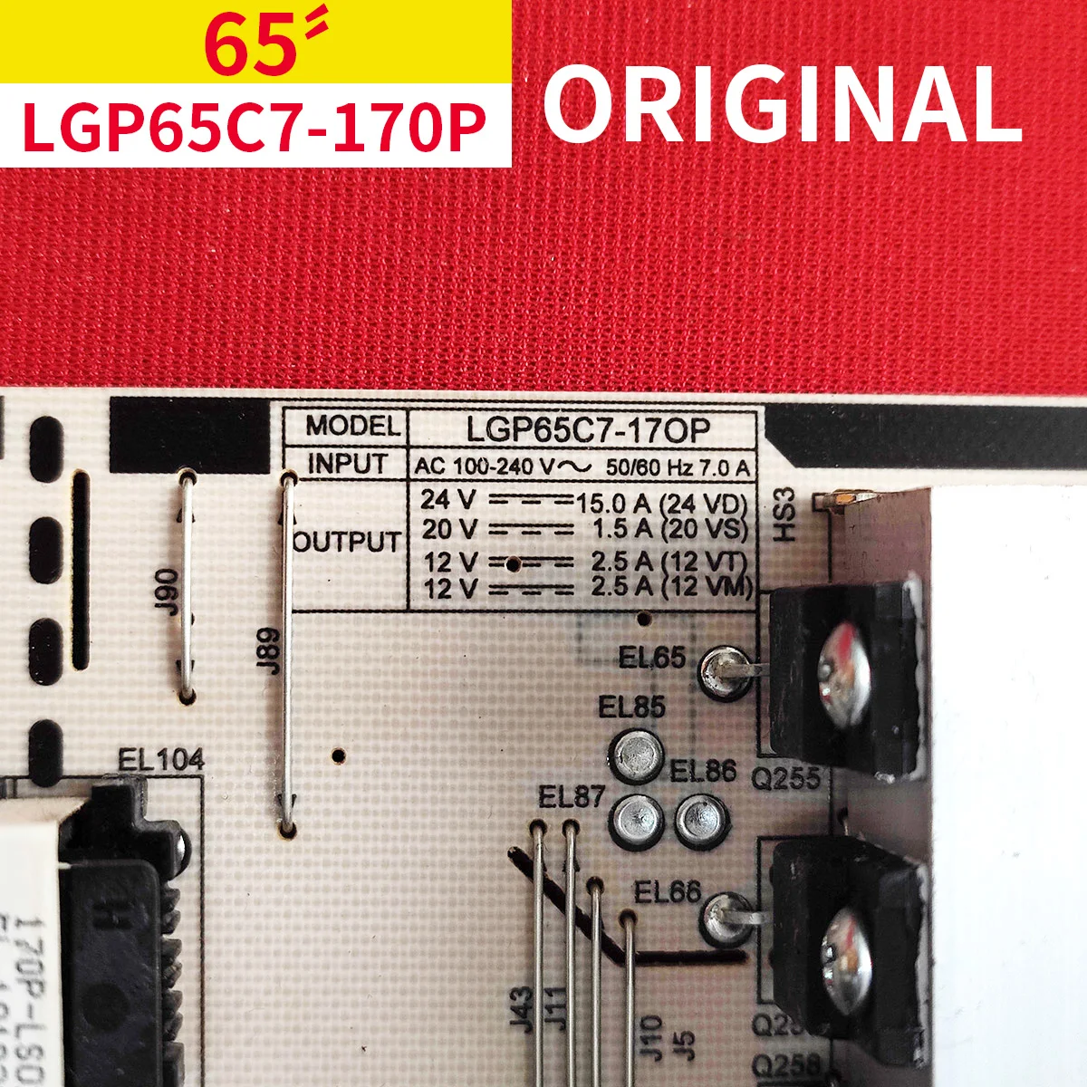 placa do poder para lgp65c7170p eay64490601 p n 3pcr01905b a lgp65c7 17op ps0l l651a 90 novo original 01