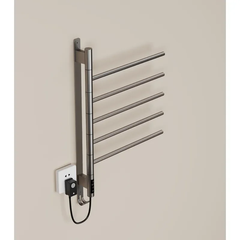Electric Heated Towel Rail Digital Touchscreen Timer Temperature Control Smart Bathroom Warmer for Home Hotel Sustainable