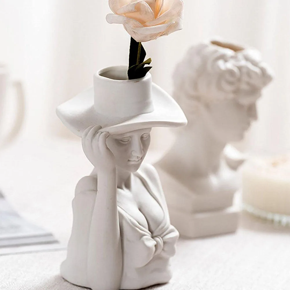 

Ceramic Flower Container Nordic Style Vase Art Adornment Home Decor Photography Prop Long Service Life Practical Use