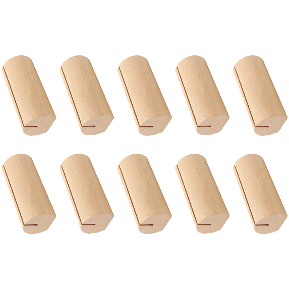 10 Pcs Wooden Table Number Holders Large Size Rustic Charm Wedding Decor Card Display Stand Postcard Holder Picture Rack