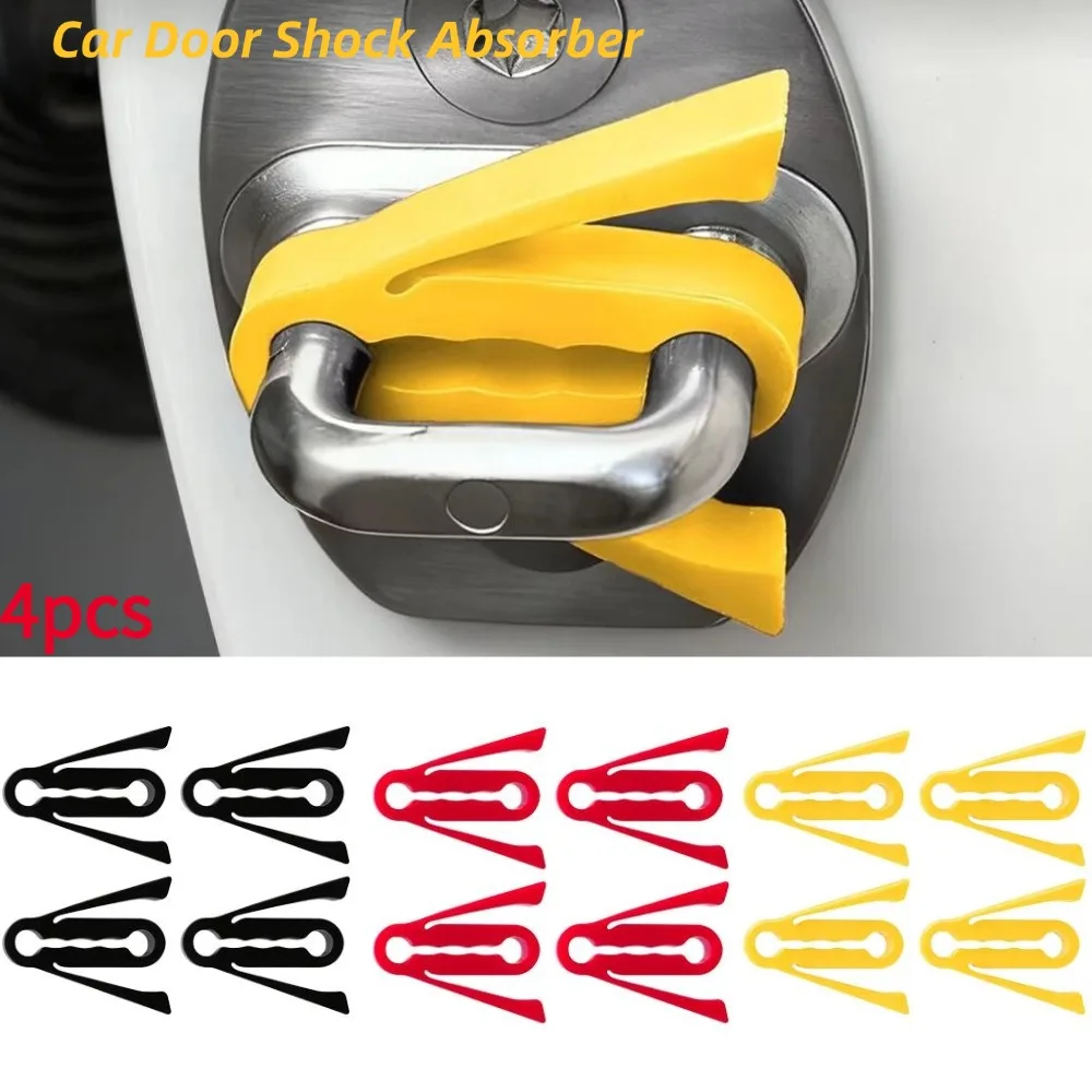 Universal Car Door Lock Shock Absorber Pad Silicone Anti Vibration Buffer Cushion Sound Deadener Dampe for Most Cars