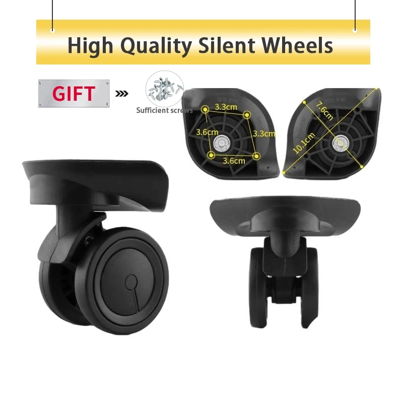 Koffer rad Zubehör Universal Wheel Boarding Koffer Riemens cheibe Silent Wheel Verschleiß feste verstärkte Gepäck rolle