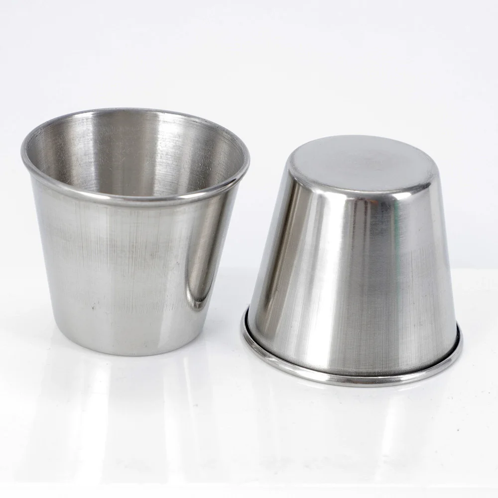 45/70ml Stainless Steel Sauce Cups Hot Pot Dipping Bowl Small Sauce Cup Seasoning Dish Saucer Appetizer Plates Sauce Container