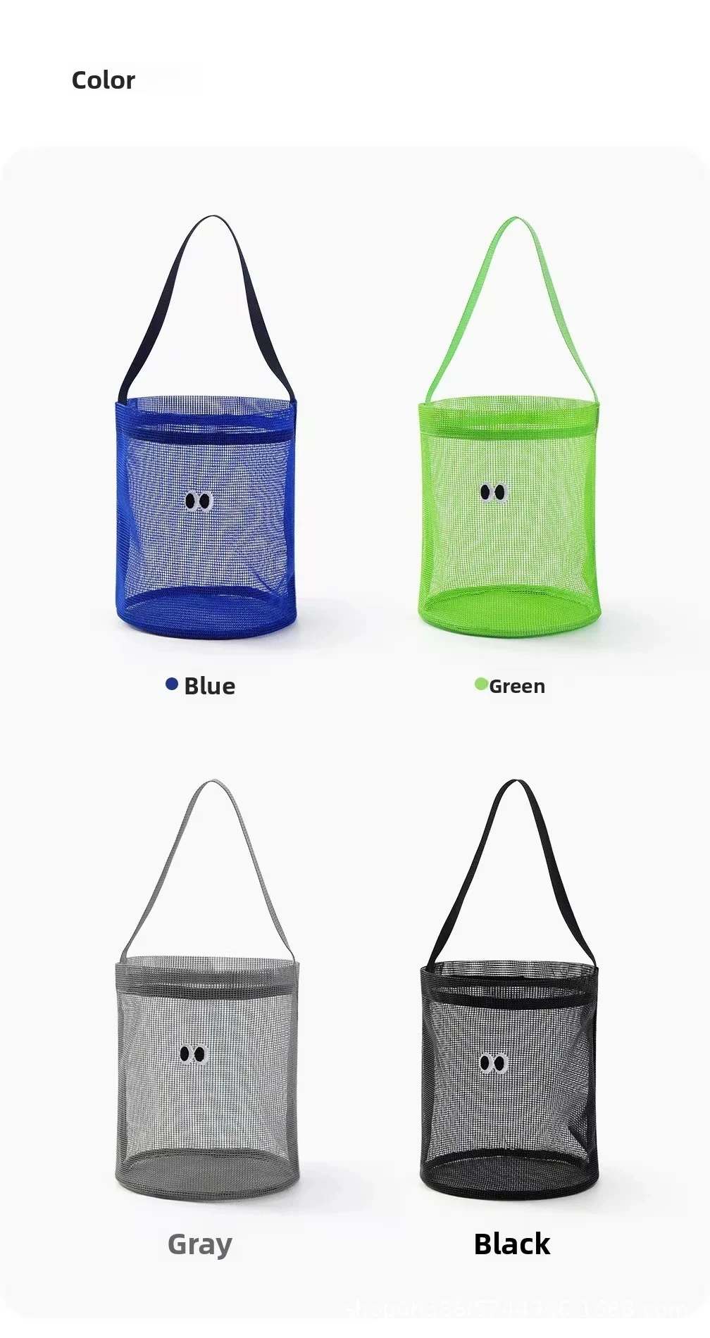 Strandtasche mit großem Fassungsvermögen, atmungsaktiv, schnell trocknend, für Schwimmen, Fitness, Handduschkorb, Nass- und Trockentrennung, Reiseaufbewahrung – Detail 8