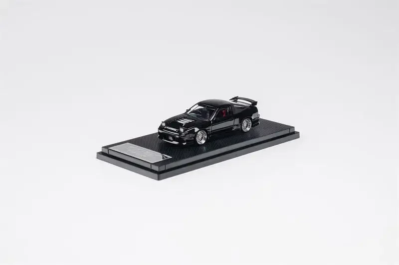 Micro Turbo 1:64 180SX TPYE X Metallic black Diecast Model Car