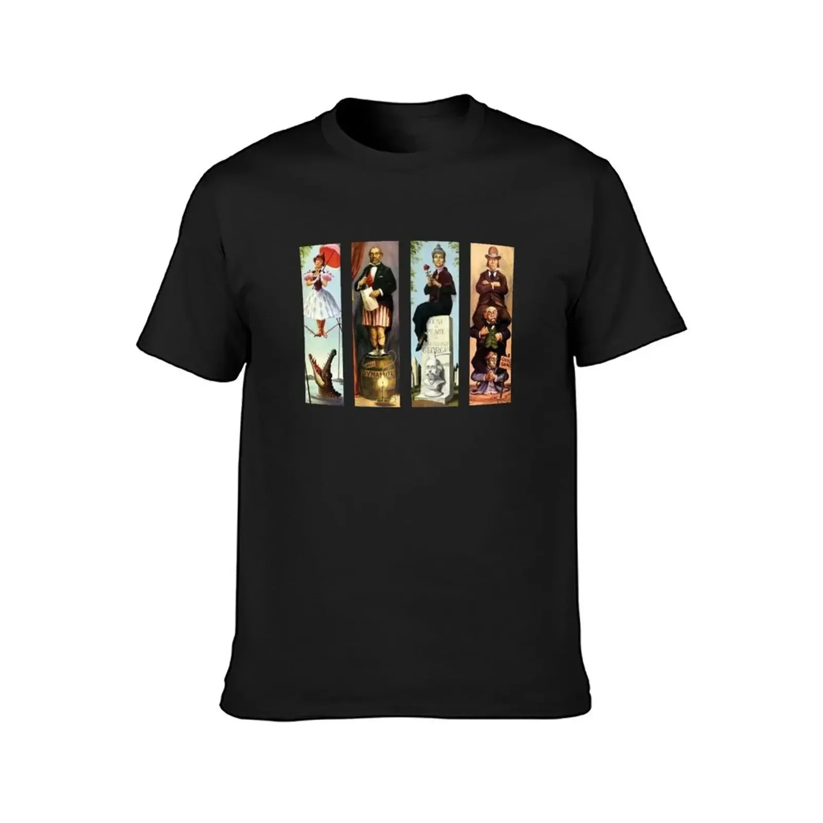 Haunted Mansion All Character T-Shirt boys animal print summer tops fitted t shirts for men