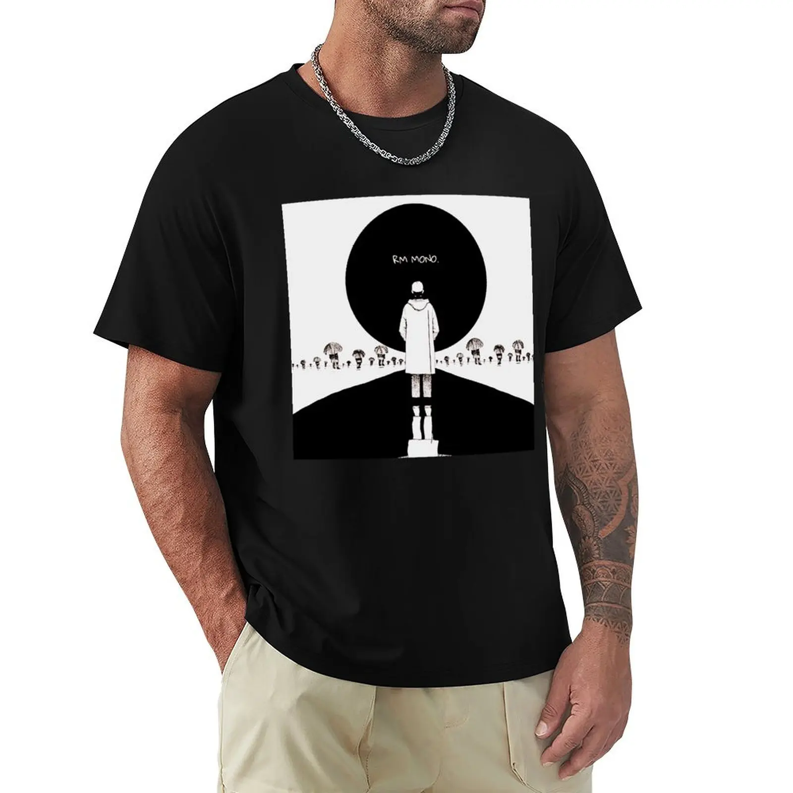 RM MONO MIXTAPE T-Shirt Casual Loose Fit Short Sleeve T-Shirt