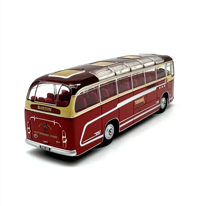 1:76 Scale Diecast Alloy Barton Public Transportation Buses Toy Car Model Classic Adult Collectible Souvenir Gift Static Display