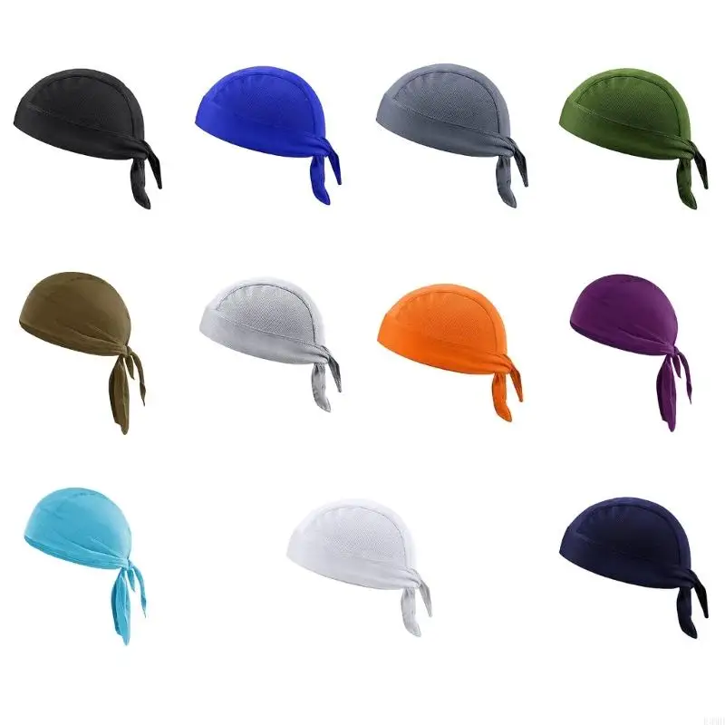 

Breathable Bandana Hats Head Scarf Hat Daily Headwear For Cycling Under Helmets Design Moisture Wicking Headpiece F3MD