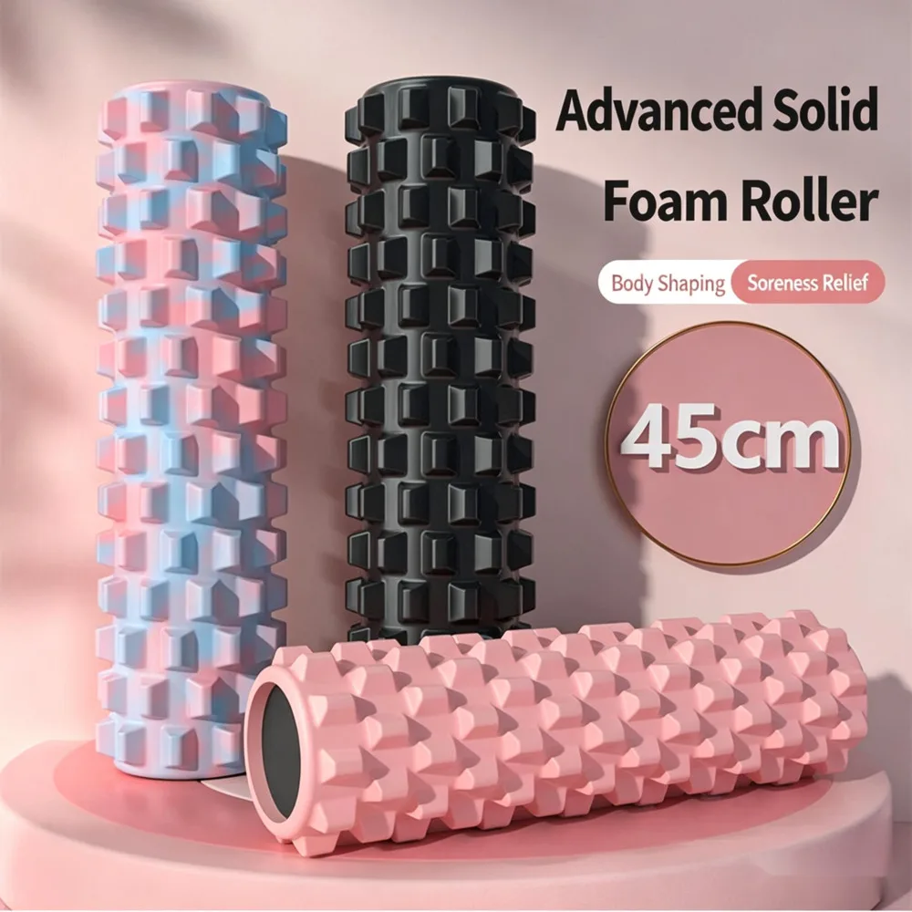 Langya Foam Roller Massage Muscle Relaxation Roller Fitness Yoga Column Fascia Roller Leg Stick Langya Stick Leg Beauty Tool