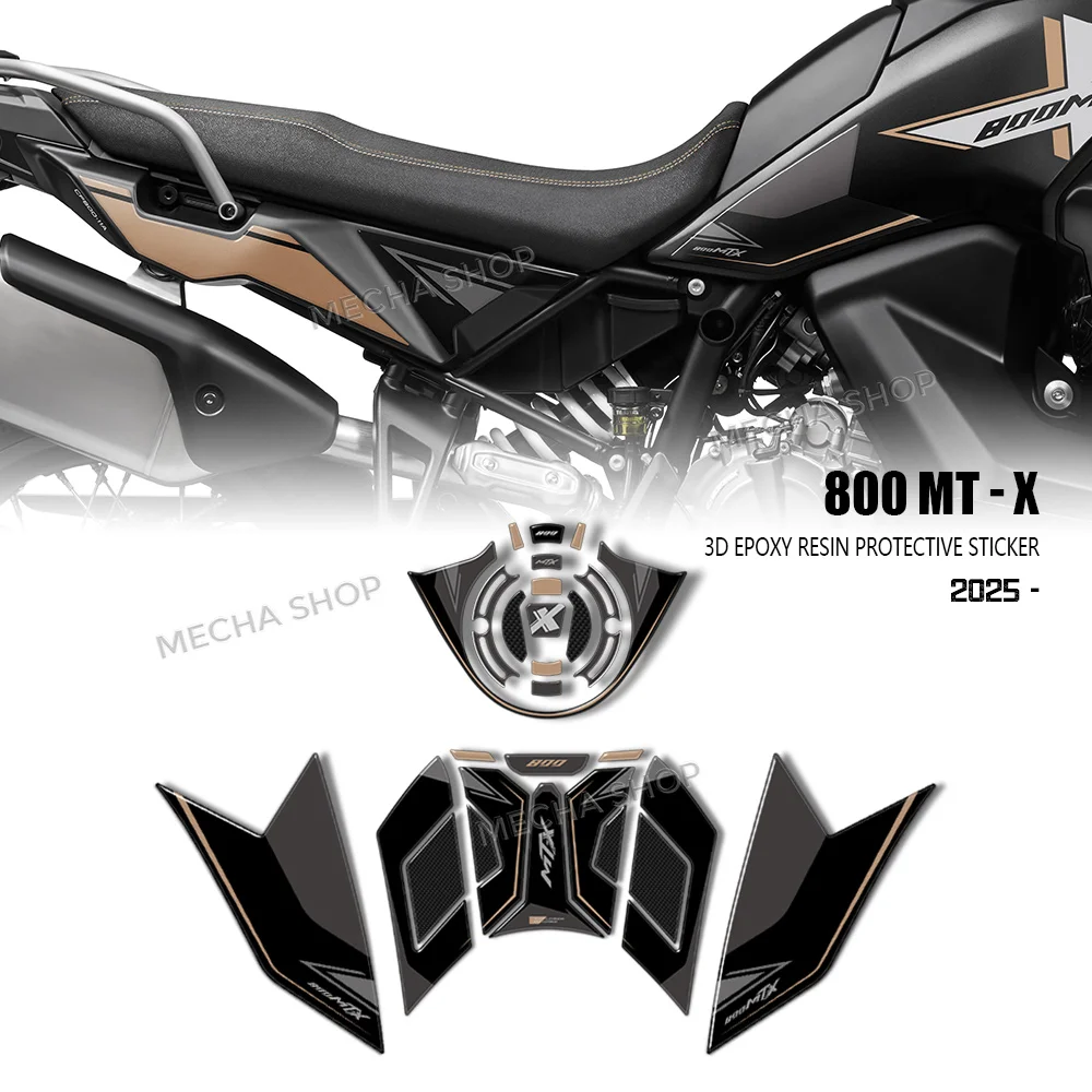 

Tank Pad for CFMoto 800 MT-X 2025 800MT X 2026 Accessories Motorcycle 3D Epoxy Resin Decal Protection Waterproof Kit