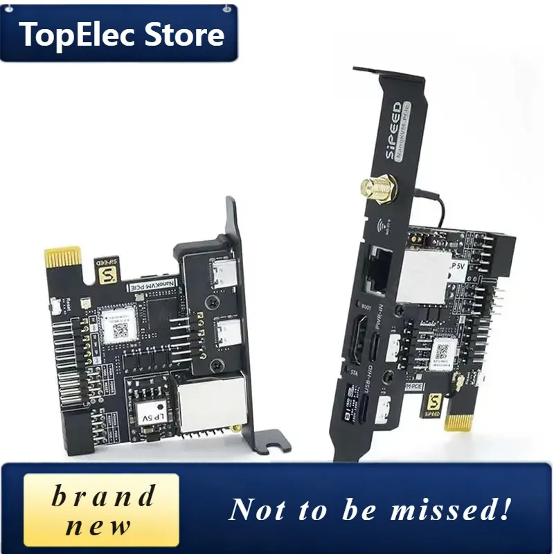 TopElec Sipeed NanoKVM-PCIe HDMI Remote Control /Power /Desktop Maintenance Server UART HDMI USB RISC-V For PiKVM