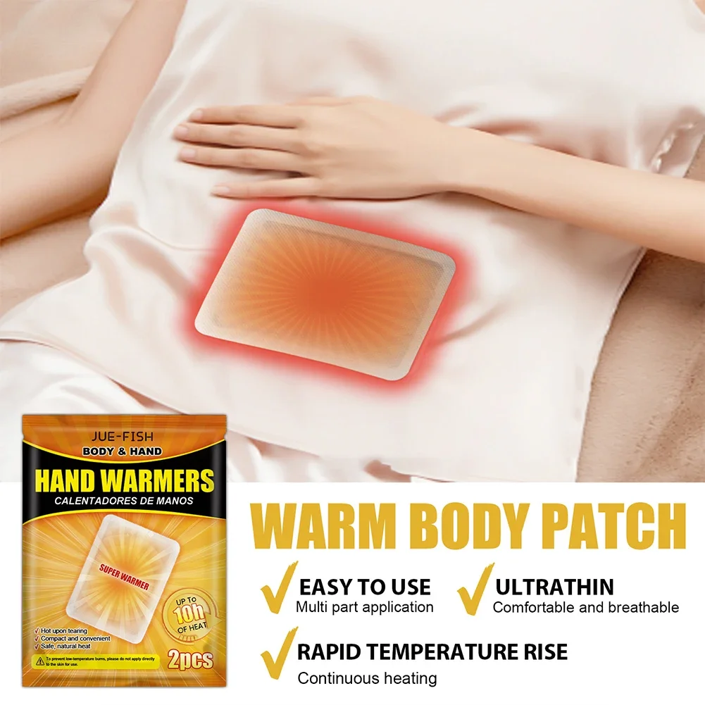 2-20pcs Self-Heating Pad Adhesive Air Activated Warmer Winter Foot Toe Body Warmer Disposable Long Lasting Female Period Pads