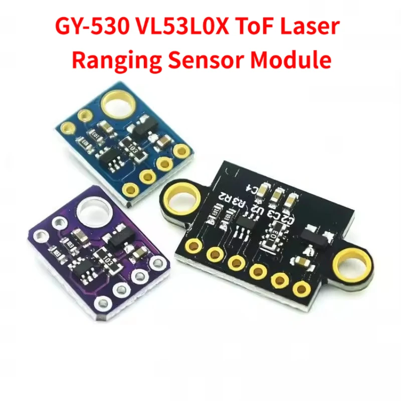 GY-530 VL53L0X ToF Laser Ranging Sensor Module – Time-of-Flight Infrared Distance Measurement, I2C Interface for Arduino Robotic