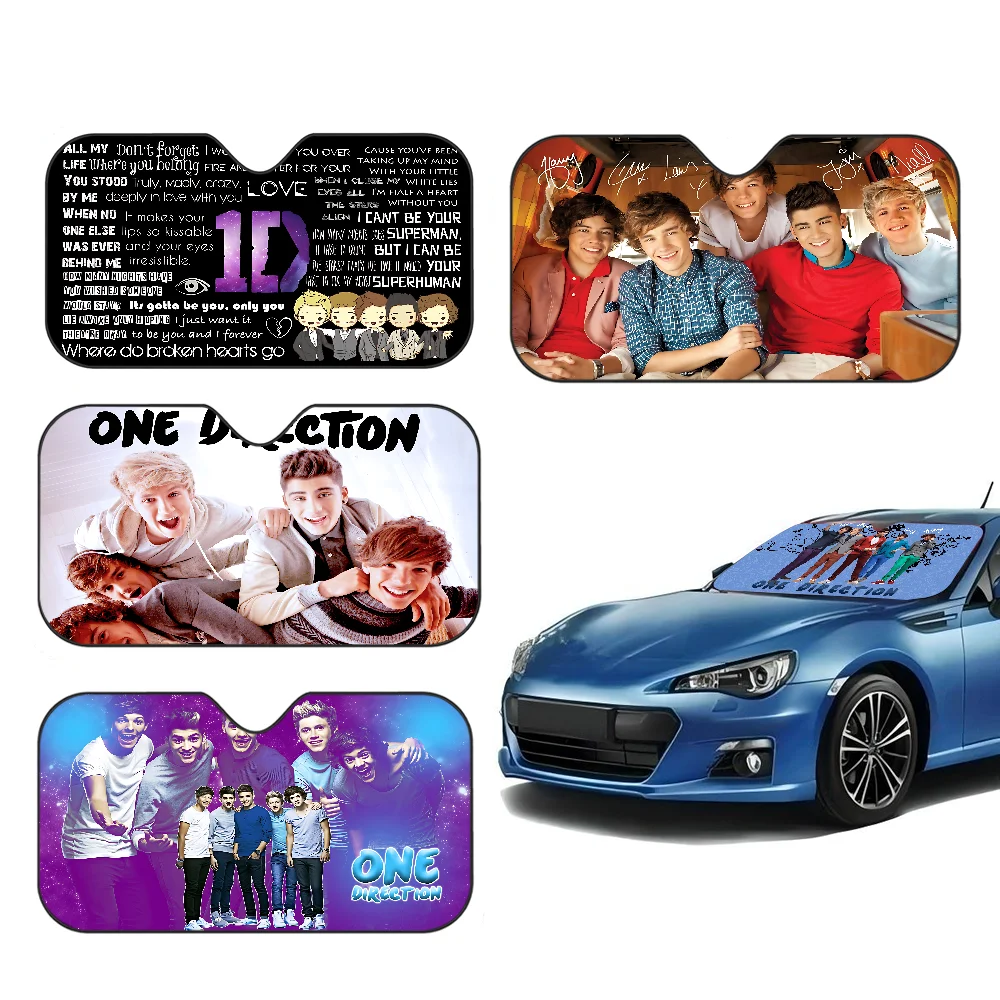 

POP Band O-One D-Direction Car Sun Shade Front Window Sunshade For Most Sedans SUV Blocks Max Uv Rays Keep Your Vehicle Cool