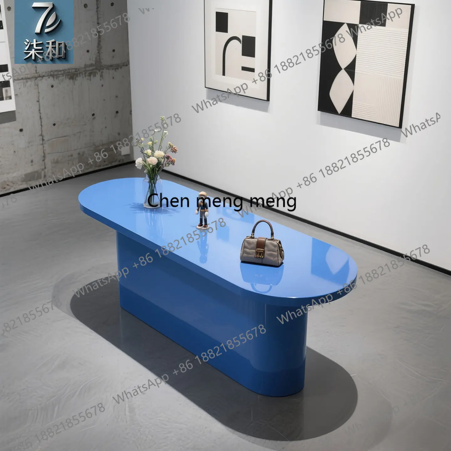Clothing store island display table, storage display table, mall decoration display table, flow table