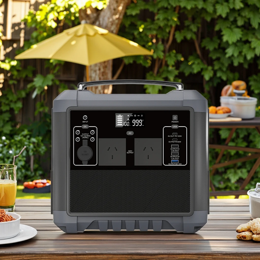 

KUCHER P1000 1000W 716Wh LiFePO4 External Battery Power Station Pure Sine Wave Inverter Flashlight Car/AC/Solar Charging