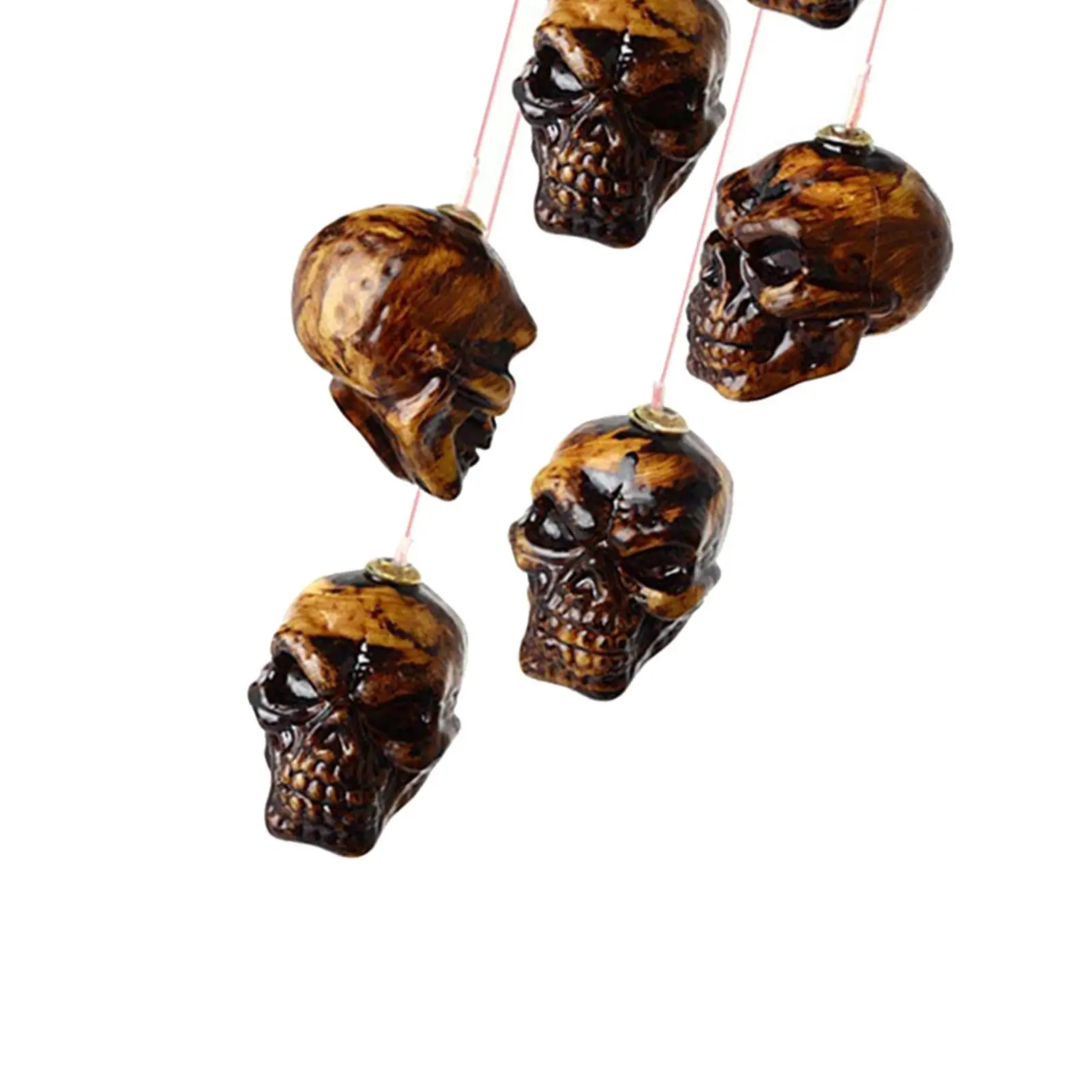 Solar Skull Wind Chimes Gifts Solar Outdoor Solar Hanging Lights Gardening Gifts for Halloween