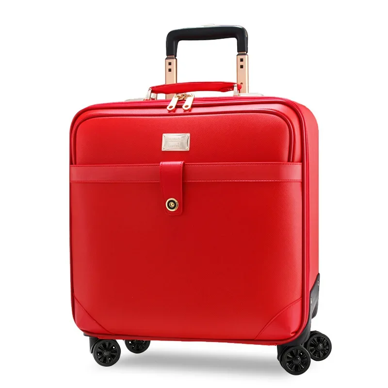 2024 NEW 18 inch small suitcase with wheels travel Men\'s Business carry on Cabin Rolling Luggage waterproof trolley luggage bag