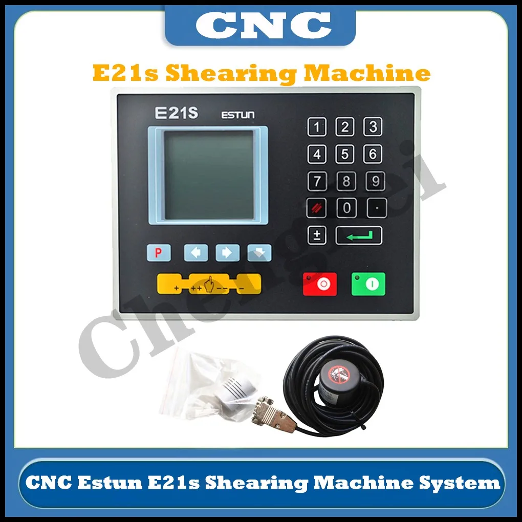 

Latest CNC Estun E21s Shearing Machine Cnc System Cnc Motion Controller Digital Display Control Panel E21 Cnc System Encoder