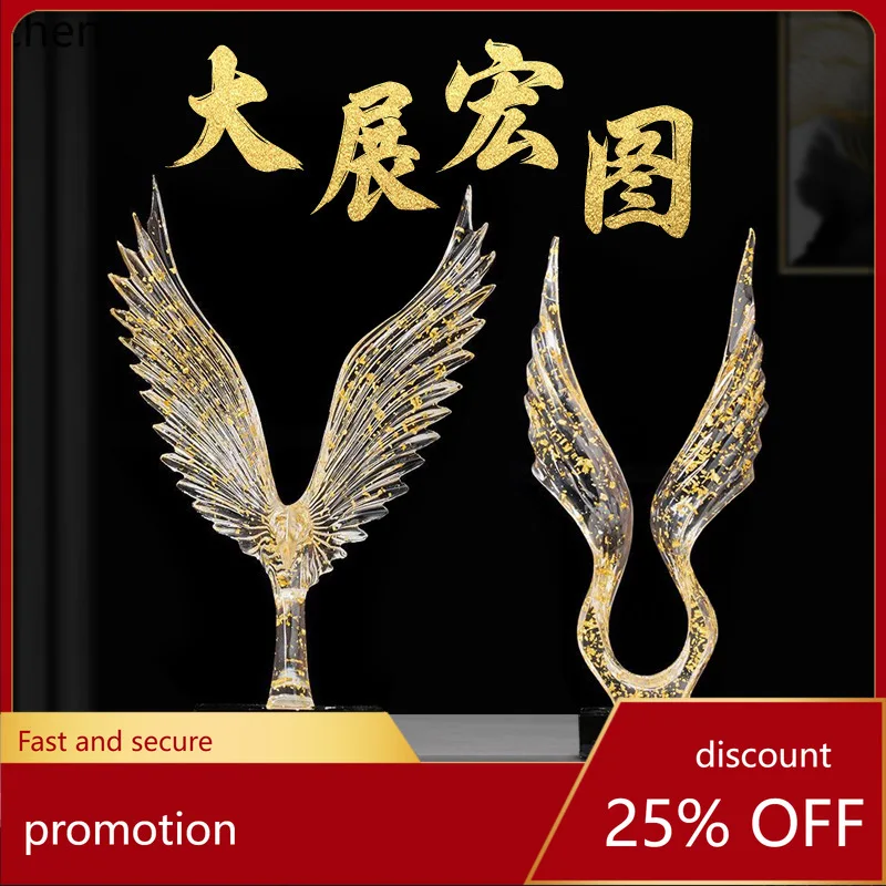 

HXL Grand Eagle Spreading Wings Ornament Decorative Piece for Wine Cabinet and Entryway