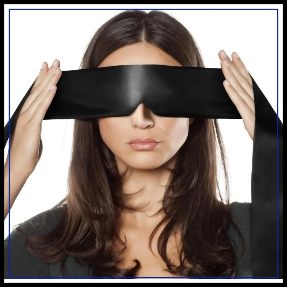 

Satin Sleep Mask - Comfortable Eye Blindfold for Women Men, Soft Adjustable Blackout Eye Cover for Night Sleeping Travel Meditation, Pure Black, Valentine's Day Gift 63in