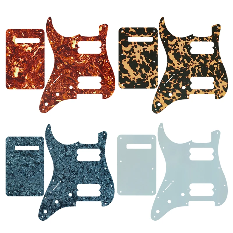 

Guitar Parts - For US Left Handed 11 Screw Hole Standard Strat HH Player Humbucker Guitar Pickguard & Back Plate Scratch Plate