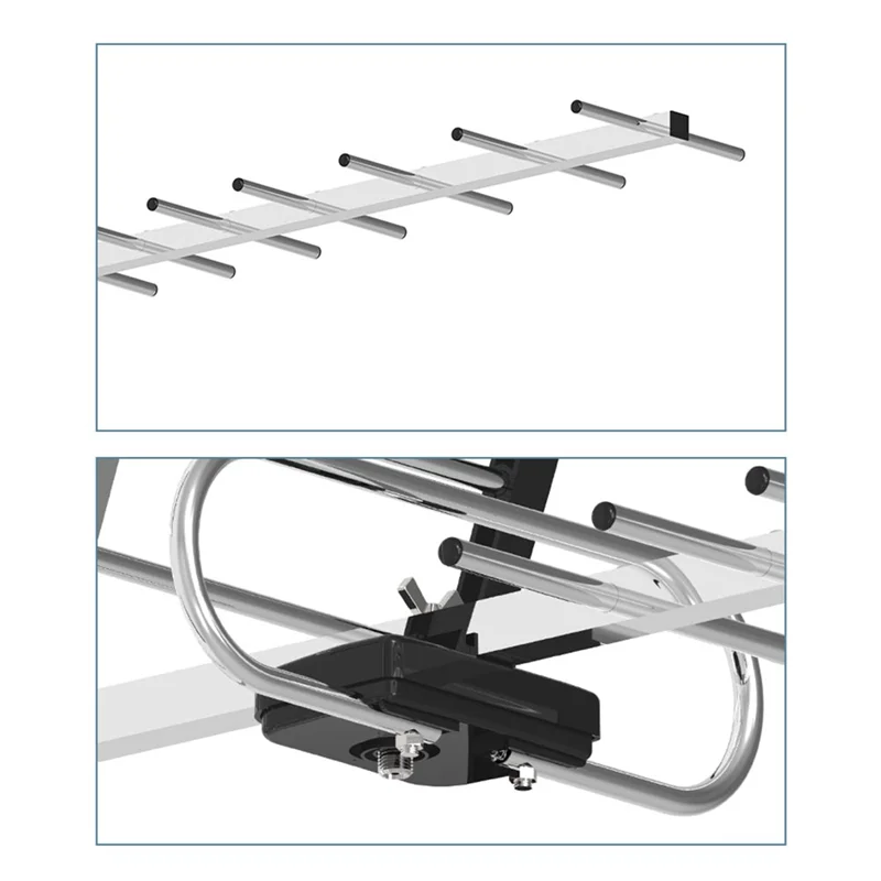 ABSQ-هوائي تلفزيون رقمي عالي الوضوح خارجي عالي الدقة مع قنوات 4K مجانية ونطاق ما يصل إلى 200 ميل للعلية أو السقف