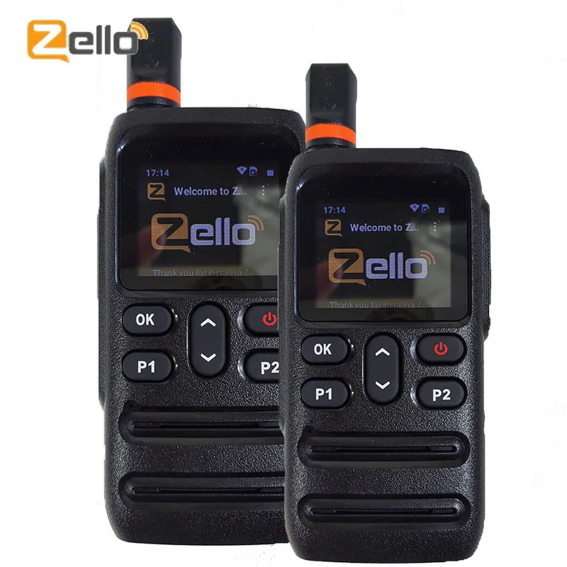 Realptt Walkie Talkie Zello Radio 5000mAh Unlimited Talk Range 2G/3G/4G WIFI Blue tooth Portable Walki Talki