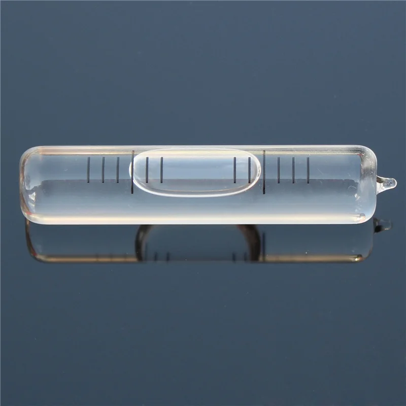 HACCURY Transparent Glass Level Bubble Mini Tube Ampoules Measuring Instrument