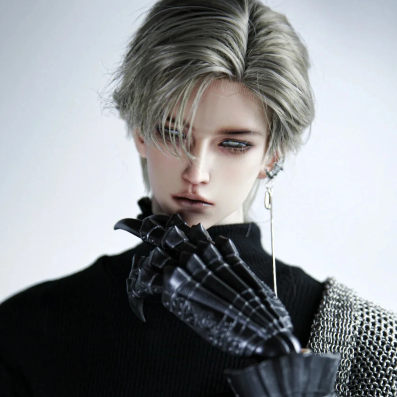 1/3 Boba Head Resin BJD Head Part – MC Normal Skin Blank Ball Jointed Doll Unpainted No Clothes Included