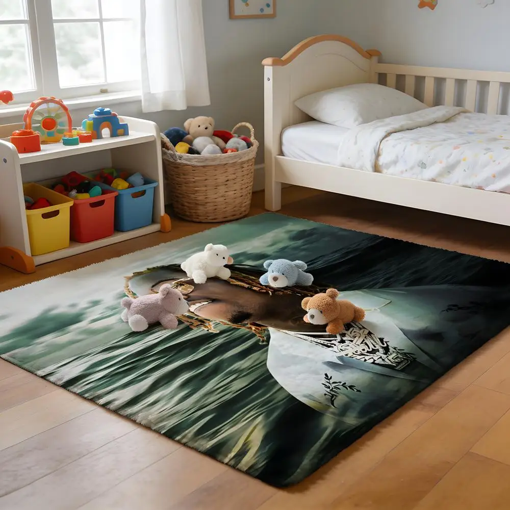 

Floor Mat Soft Flannel Rug Non-Slip Absorbent Mat for Bathroom Bedroom Home Decor Luxury M-M-MaisonS K-Kitsunes