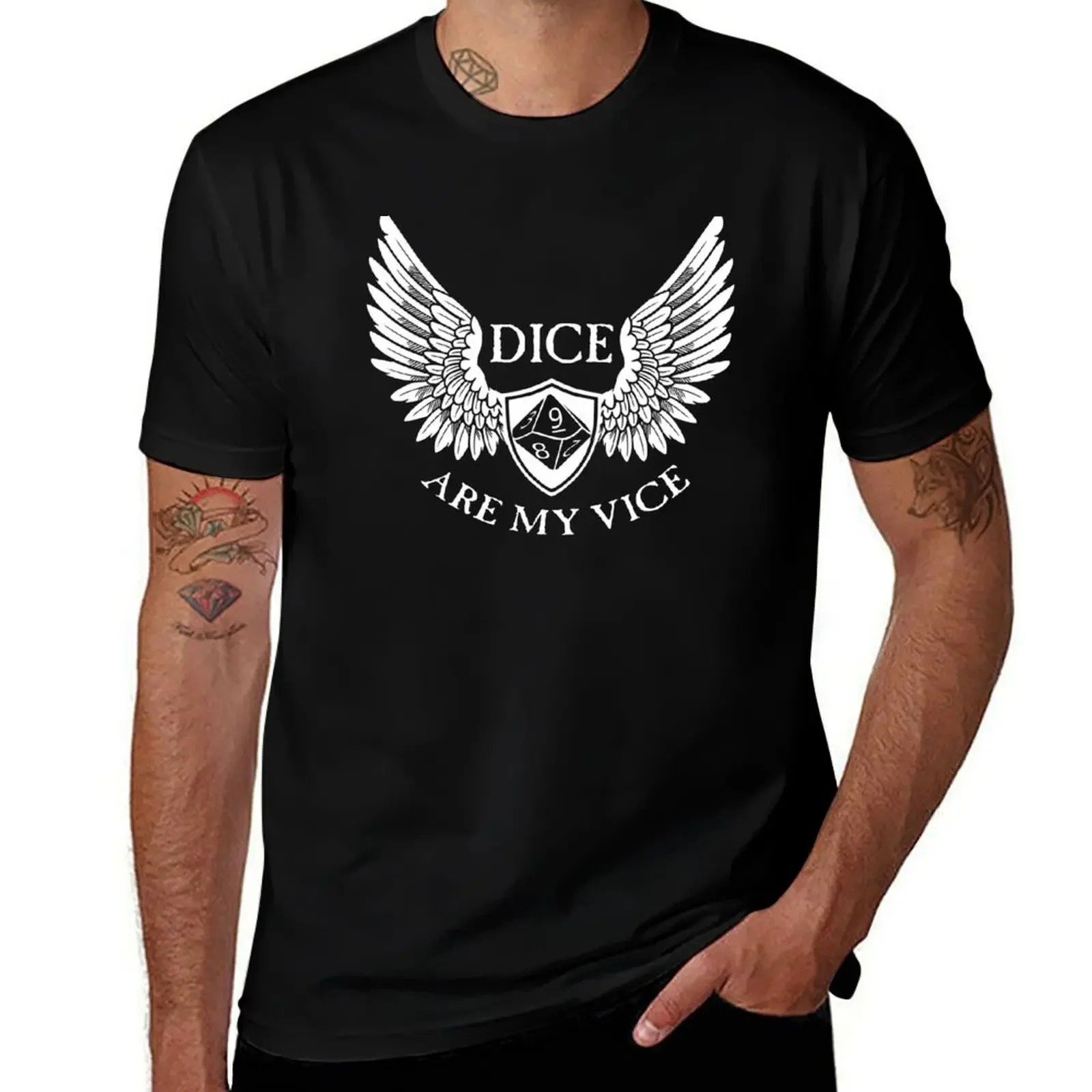 

Dice Are My Vice - D10 White T-Shirt Blouse blacks plus sizes workout shirts for men