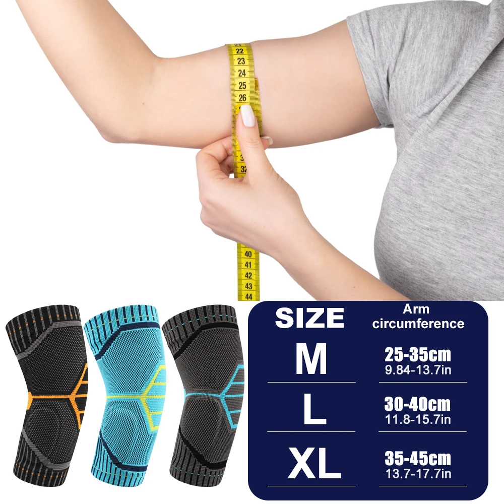 1PCS Sports Elbow Support - Elbow Brace for Pain Relief and Support - Gel Pads for Enhanced Comfort - Targeted Compression