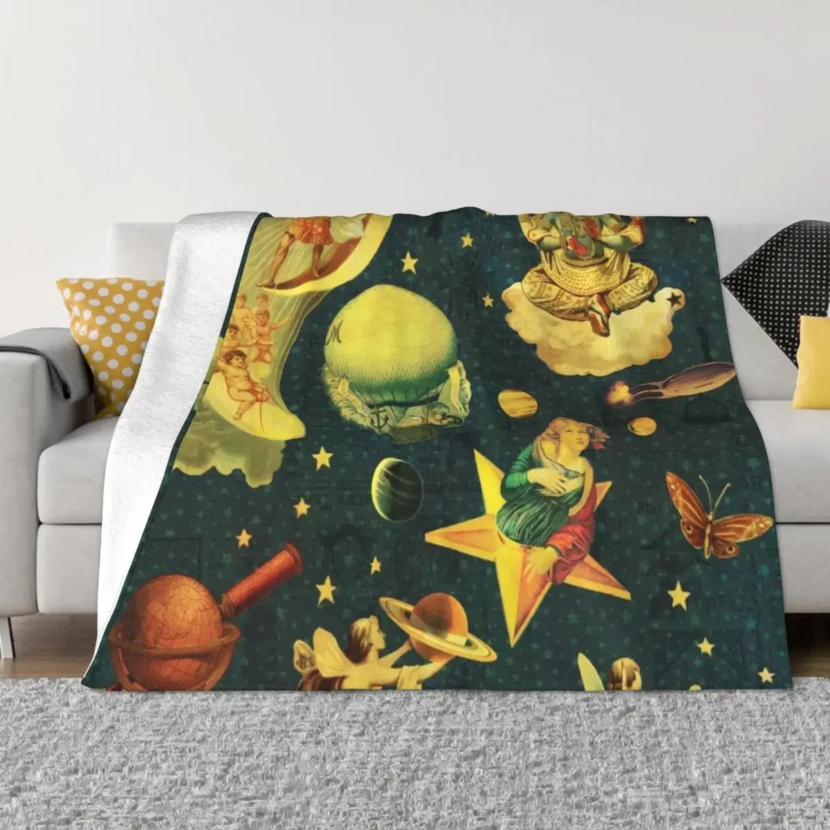 

smashing mellon collie star 2021 Throw Blanket Fluffy Shaggy anime Picnic Soft Plush Plaid Blankets